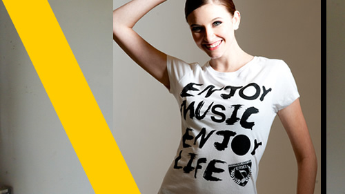 music t-shirt for girls - enjoymusic enjoylife