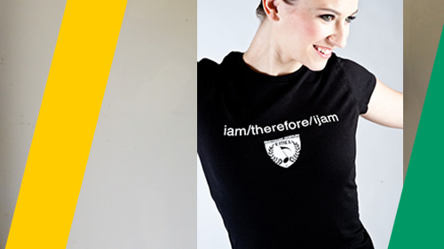 music t-shirt for girls - i am therefore i jam