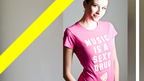 music t-shirt for girls - music is a sexy drug